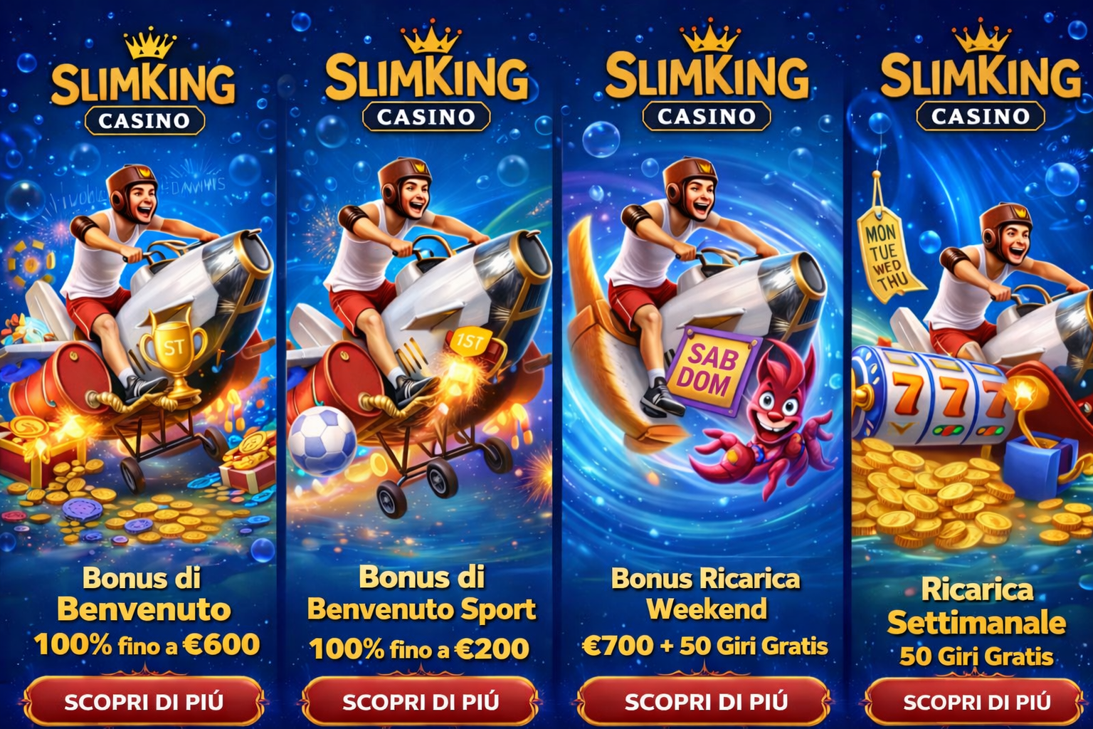 Image of various casino bonus codes displayed on a digital screen with vibrant graphics and promotional text